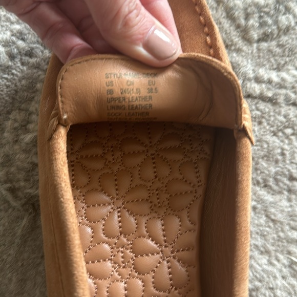 KATE SPADE tan leather loafers flats 8B/ 38.5 EU - Picture 4 of 4